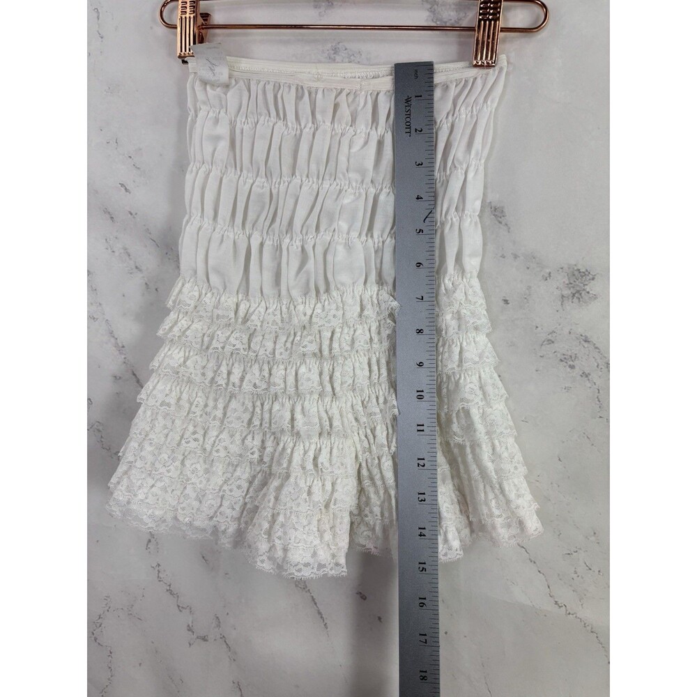 Vintage 60s Ruffled Bloomers kawaii White Pettipants M Coquette Poofy Ruffle - Picture 11 of 16